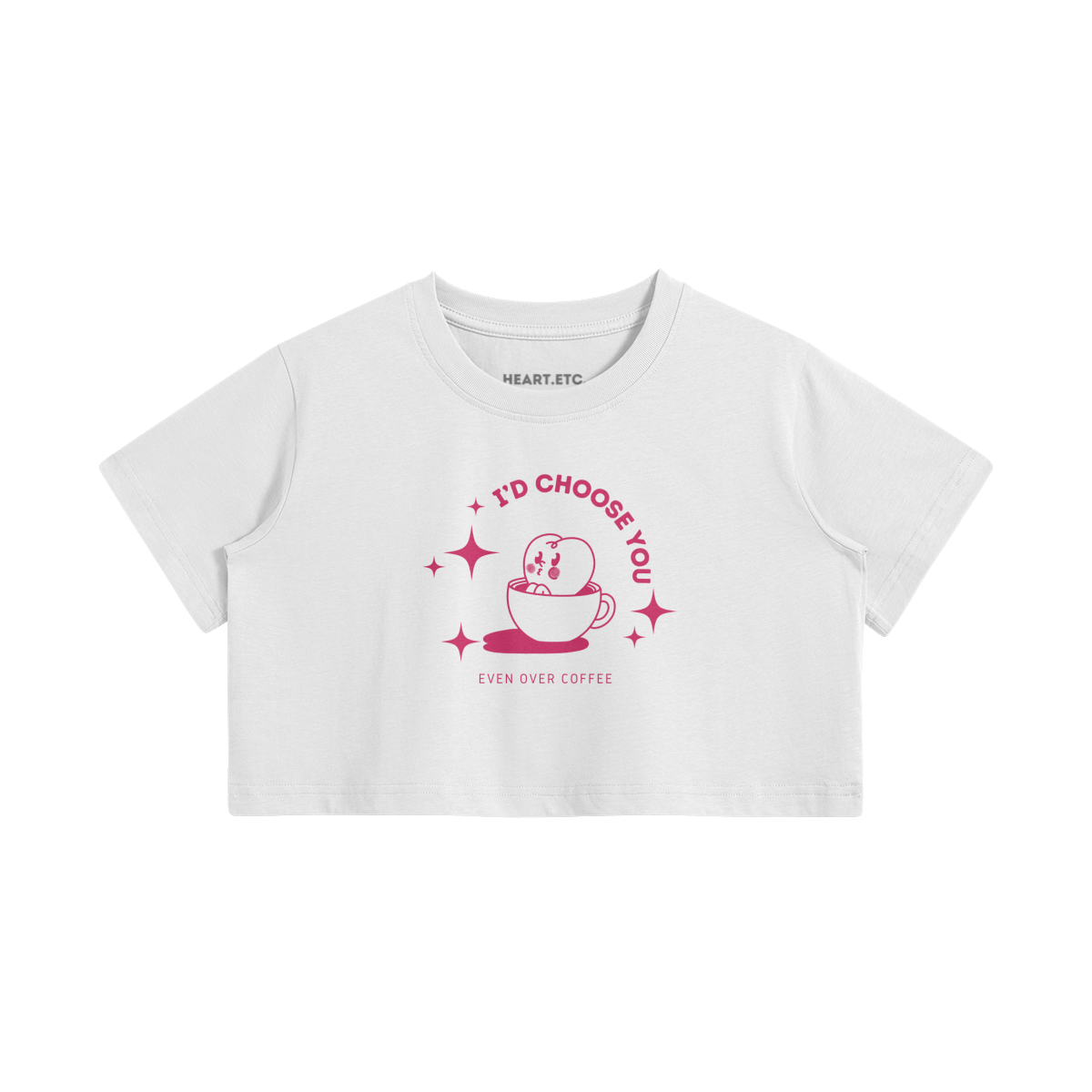 Heartie Cafe Crop Top