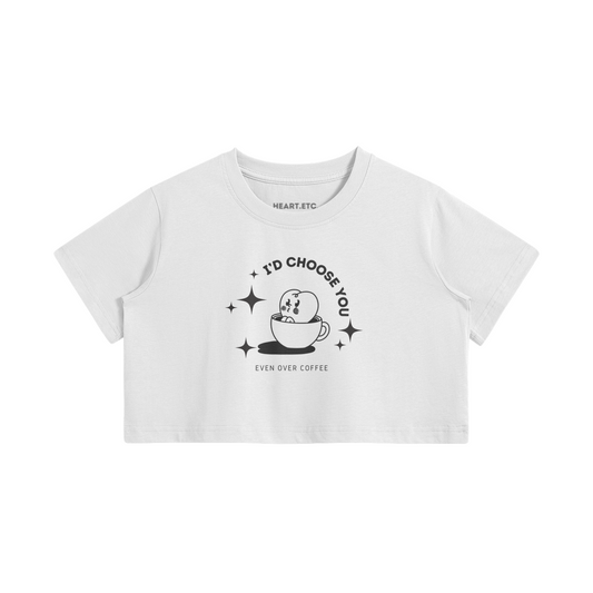 Heartie Cafe Crop Top